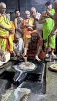 H.H. Shrimat Sadyojat Shankarashram  Swamiji's  visit to  Shri Mahabaleshwar Temple - Gokarna (21st June 2023)